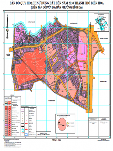 bản đồ quy hoạch sử dụng đất phường bình dã biên hòa