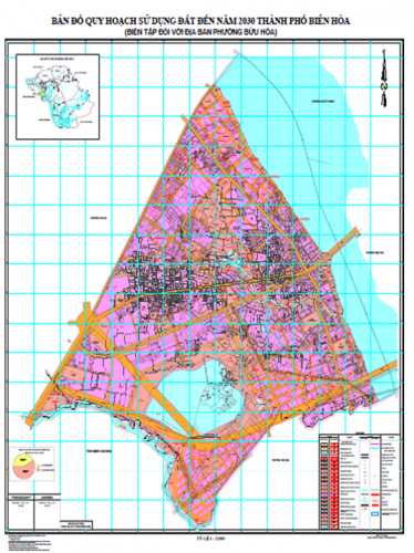 bản đồ quy hoạch sử dụng đất phường bửu hòa biên hòa