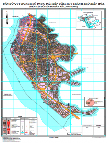 bản đồ quy hoạch sử dụng đất phường long hưng biên hòa