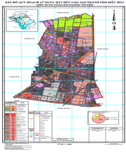 bản đồ quy hoạch sử dụng đất phường tân biên biên hòa