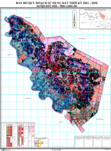 bản đồ quy hoạch sử dụng đất huyện đức hòa long an