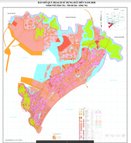 bản đồ quy hoạch sử dụng đất thành phố vũng tàu