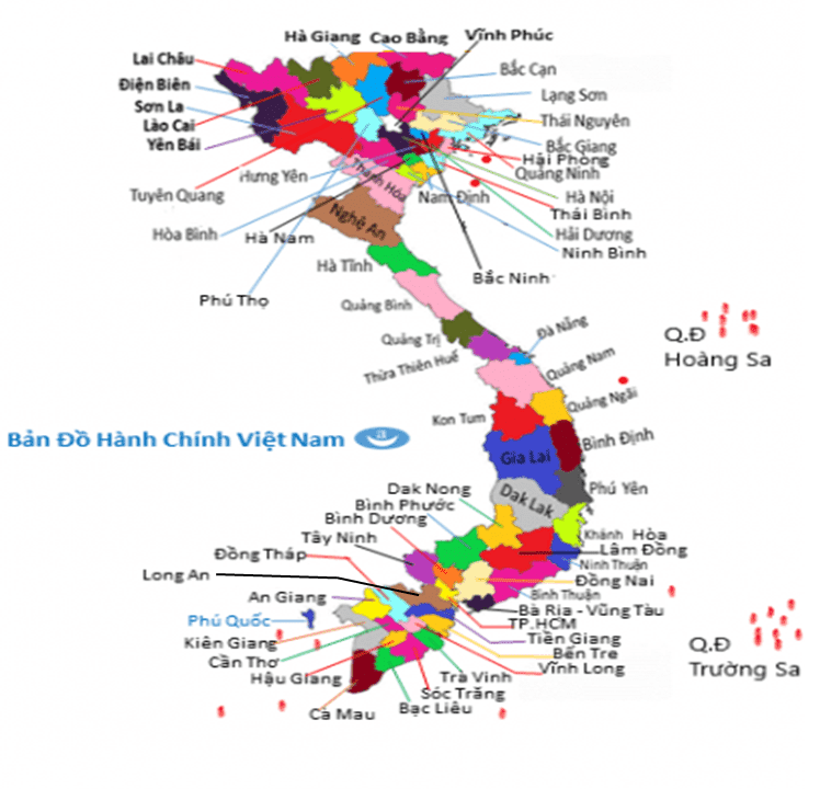 Tập bản đồ hành chính Việt Nam 63 tỉnh thành phố Bản đồ quả cầu Việt