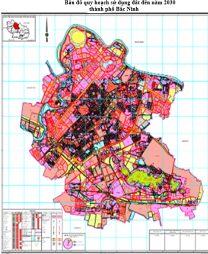 bản đồ quy hoạch thành phố bắc ninh