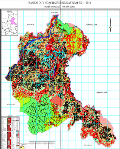 Bản đồ quy hoạch huyện Krông Nô