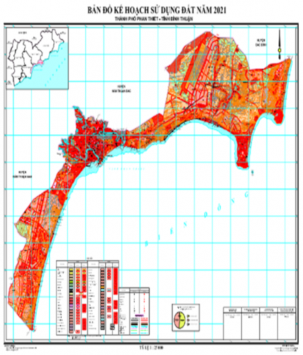 Bản đồ quy hoạch sử dụng đất thành phố Phan Thiết