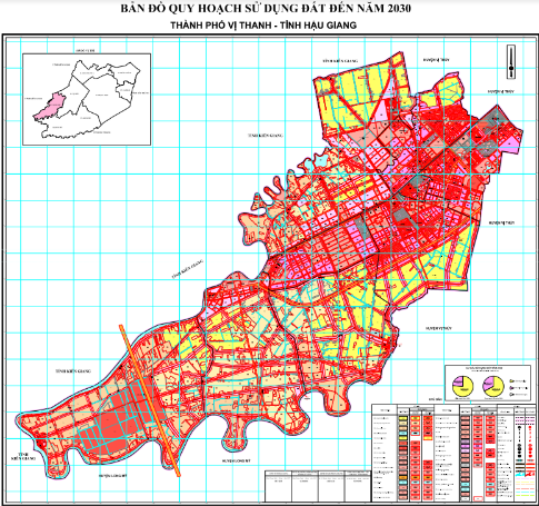 bản đồ quy hoạch sử dụng đất thành phố vị thanh