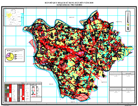 bản đồ quy hoạch sử dụng đất huyện hưng hà