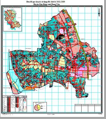 bản đồ quy hoạch sử dụng đất huyện kim động