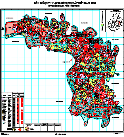 bản đồ quy hoạch sử dụng đất huyện kim thành