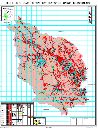 bản đồ quy hoạch sử dụng đất huyện tân sơn