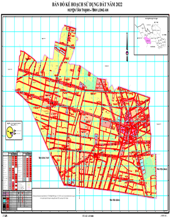 bản đồ quy hoạch sử dụng đất huyện tân thạnh