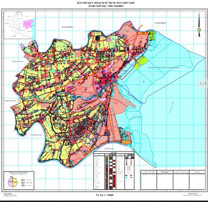 bản đồ quy hoạch sử dụng đất huyện thái thụy