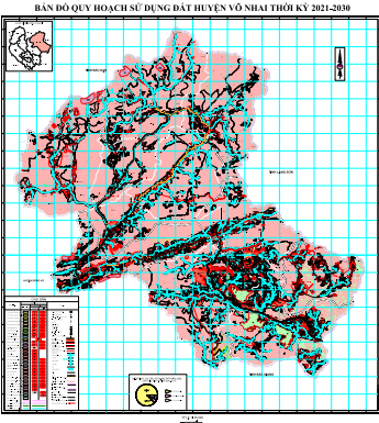 bản đồ quy hoạch sử dụng đất huyện võ nhai