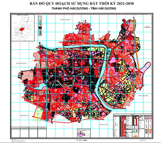 bản đồ quy hoạch sử dụng đất thành phố hải dương