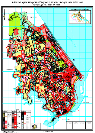 bản đồ quy hoạch sử dụng đất huyện lộc hà hà tĩnh