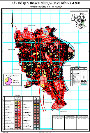 bản đồ quy hoạch sử dụng đất huyện thường tín