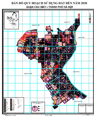 bản đồ quy hoạch sử dụng đất quận cầu giấy