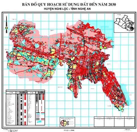 bản đồ quy hoạch sử dụng đất huyện nghi lộc