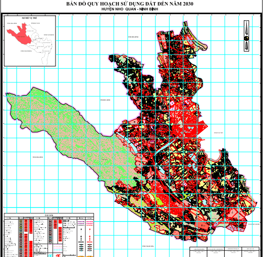 bản đồ quy hoạch sử dụng đất huyện nho quan