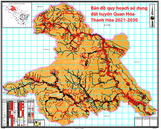 bản đồ quy hoạch sử dụng đất huyện quan hóa