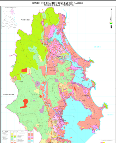 bản đồ quy hoạch sử dụng đất thị xã sông cầu