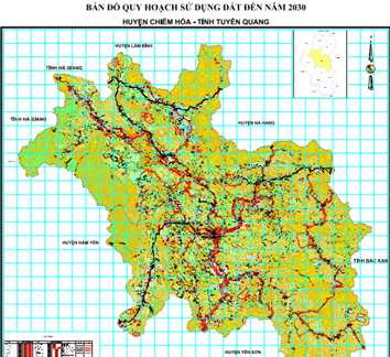 bản đồ quy hoạch sử dụng đất huyện chiêm hóa