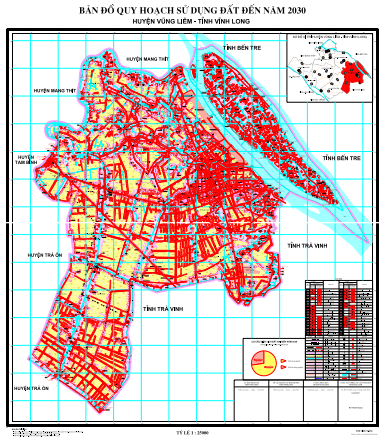 bản đồ quy hoạch sử dụng đất huyện vũng liêm