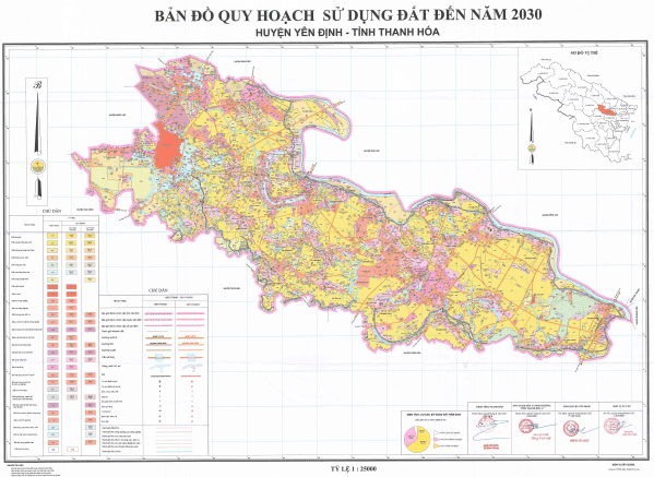 bản đồ quy hoạch sử dụng đất huyện yên định